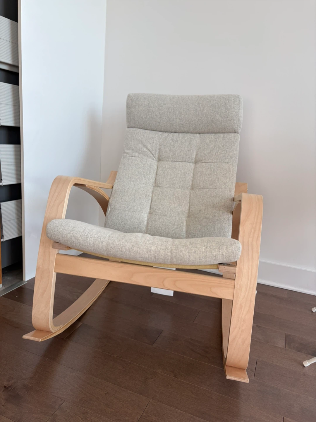 Pöang Rocking Chair - Light Wood/Grey - photo 2
