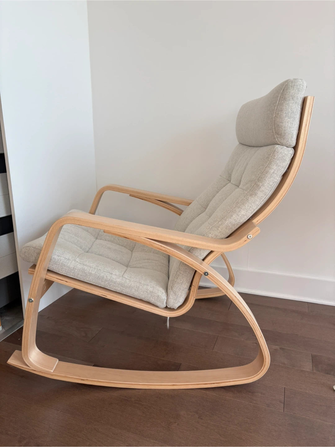 Pöang Rocking Chair - Light Wood/Grey - photo 3