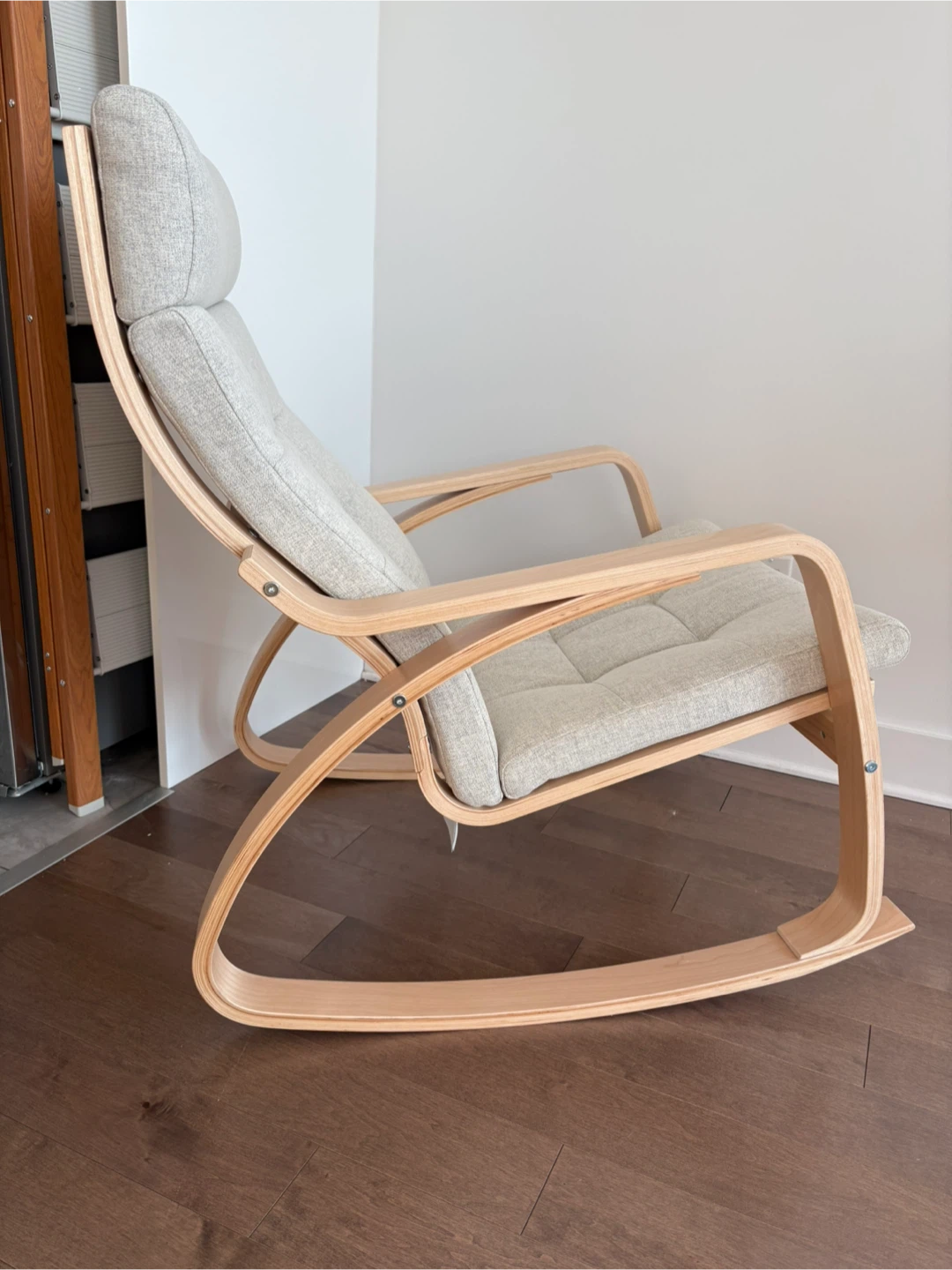 Pöang Rocking Chair - Light Wood/Grey - photo 5