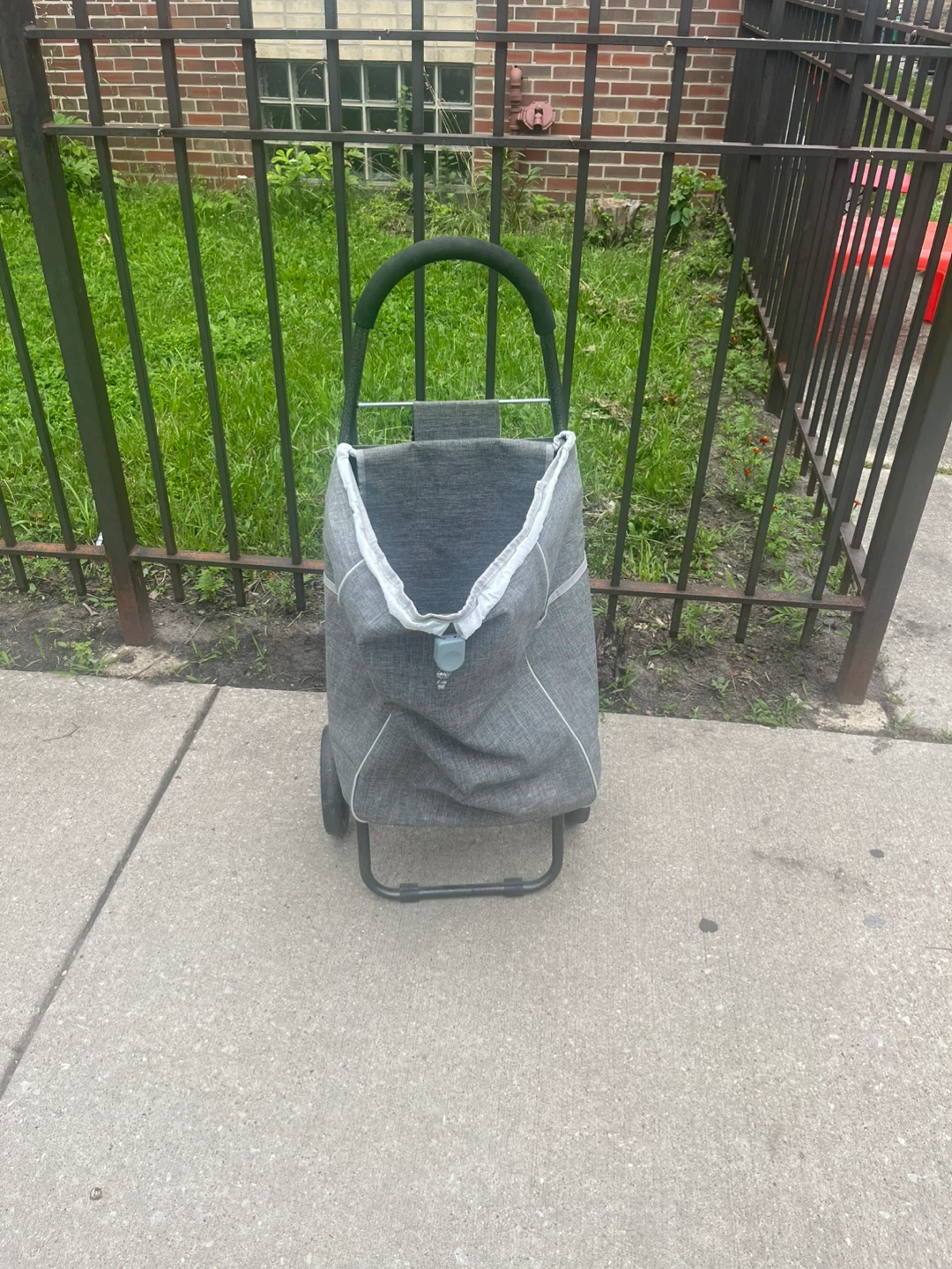Gray Rolling Shopping Cart - photo 2
