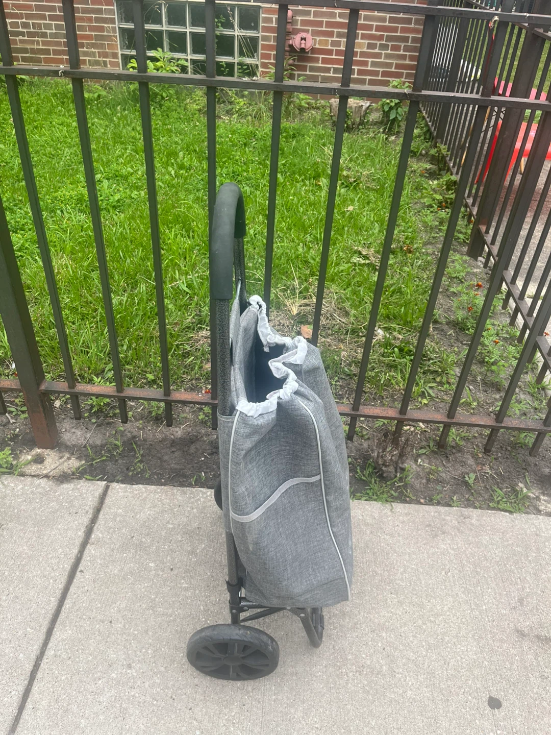 Gray Rolling Shopping Cart - photo 3