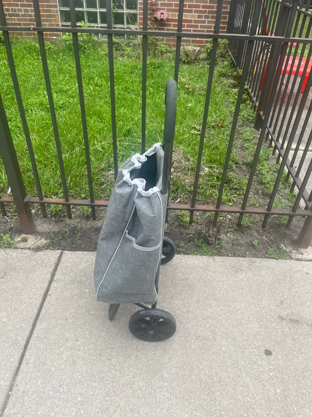 Gray Rolling Shopping Cart - photo 4