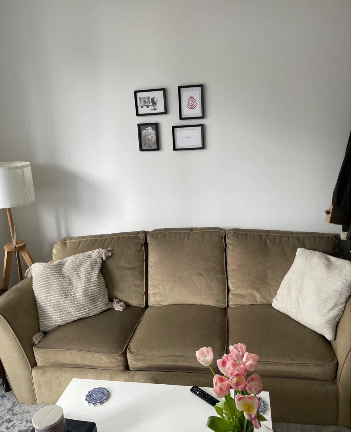 Tan 3-Seater Sofa - 3 seather couch