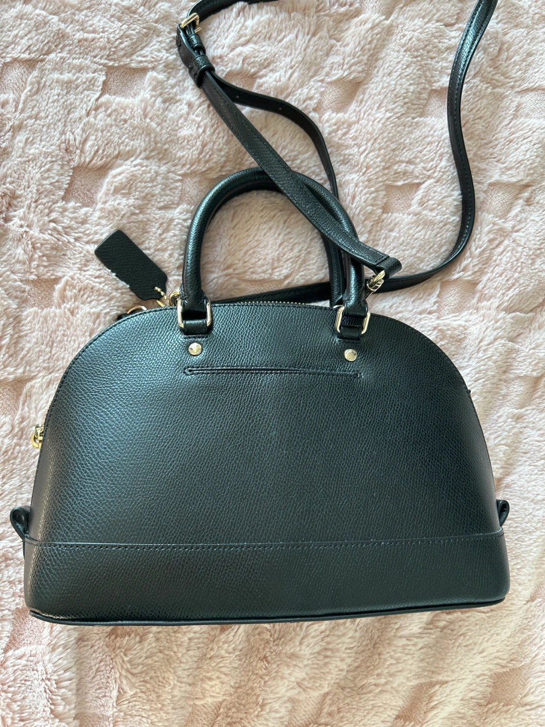 Coach Black Pebble Leather Satchel Bag - photo 3