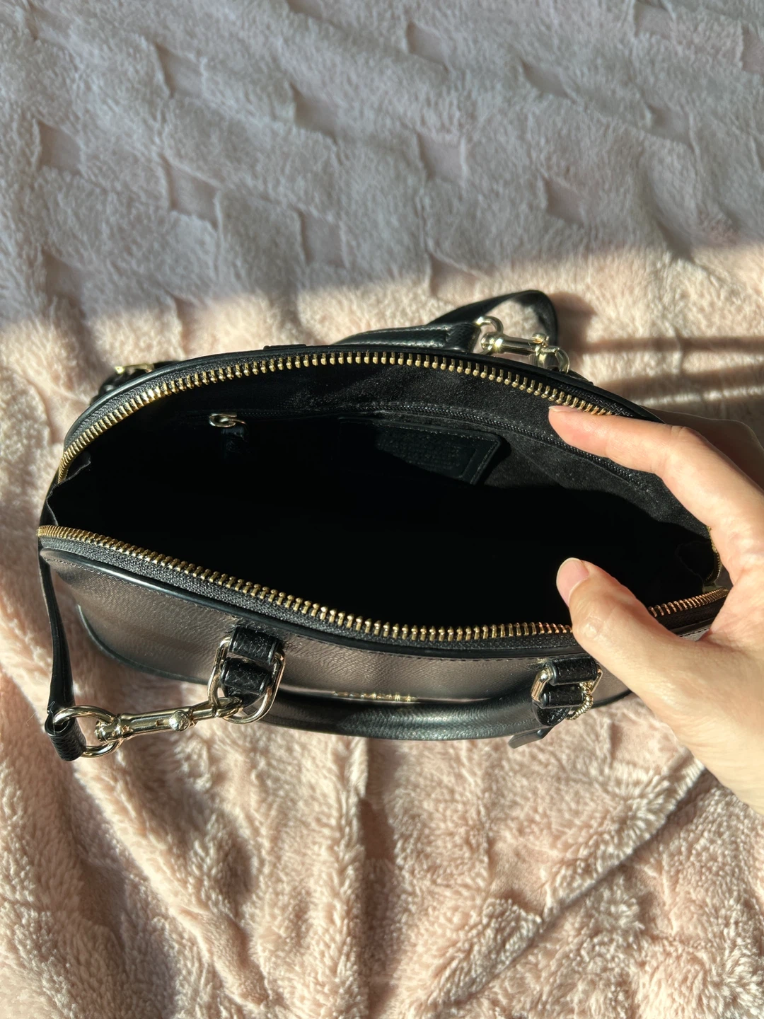 Coach Black Pebble Leather Satchel Bag - photo 4