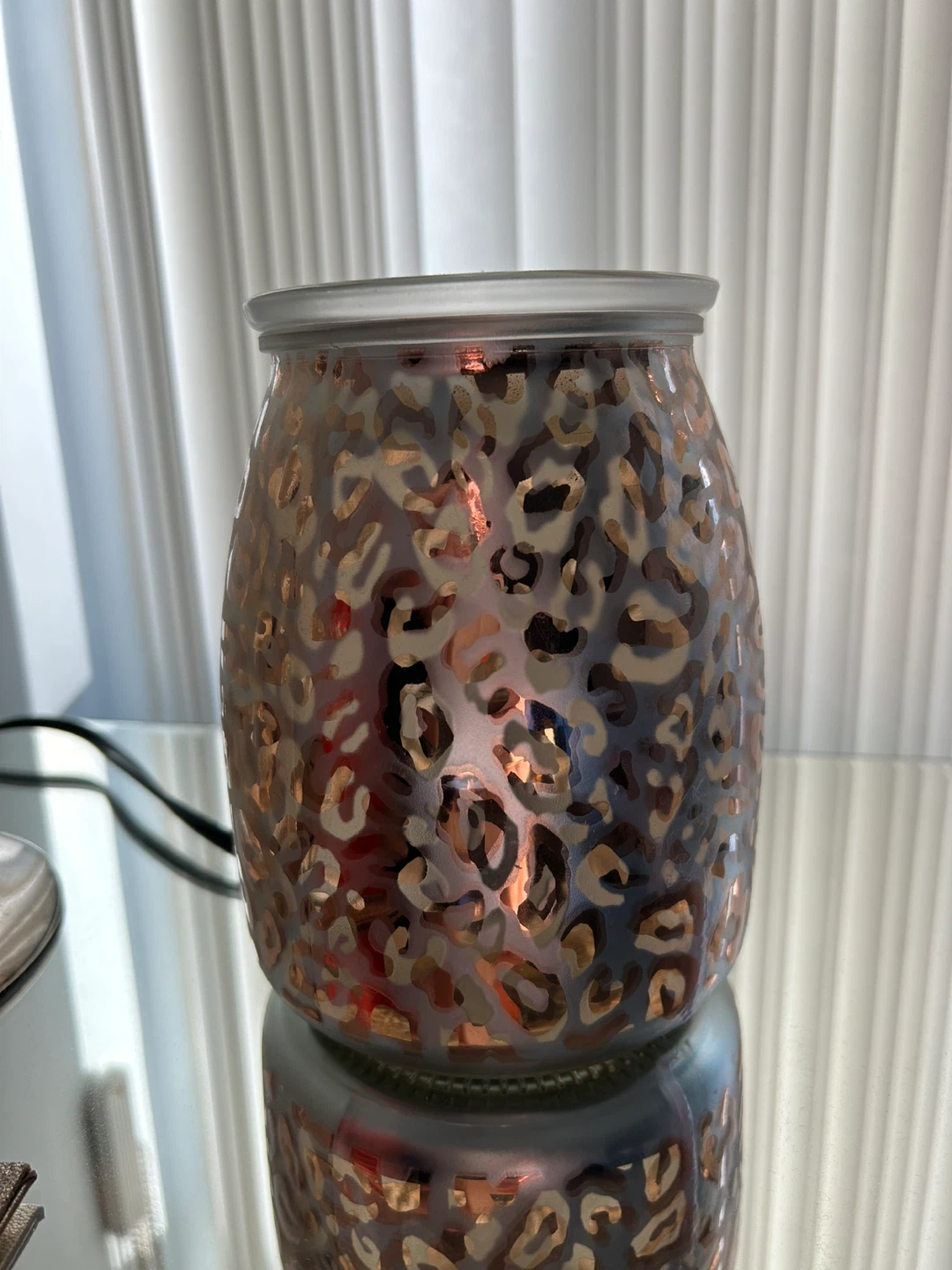 Scentsy Leopard Print Wax Melter Warmer