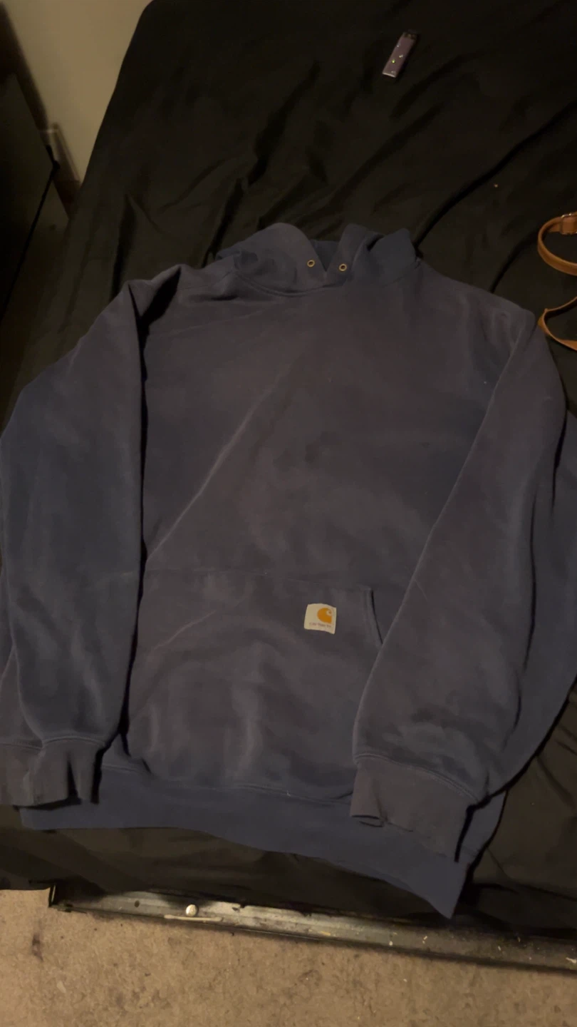 Carhartt Navy Blue Hoodie - Size L