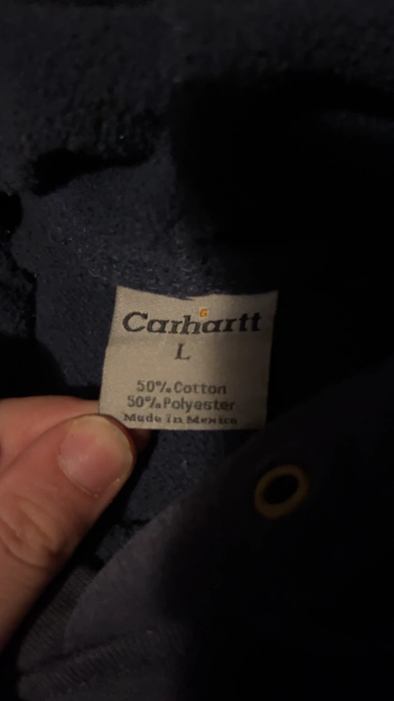 Carhartt Navy Blue Hoodie - Size L - photo 2
