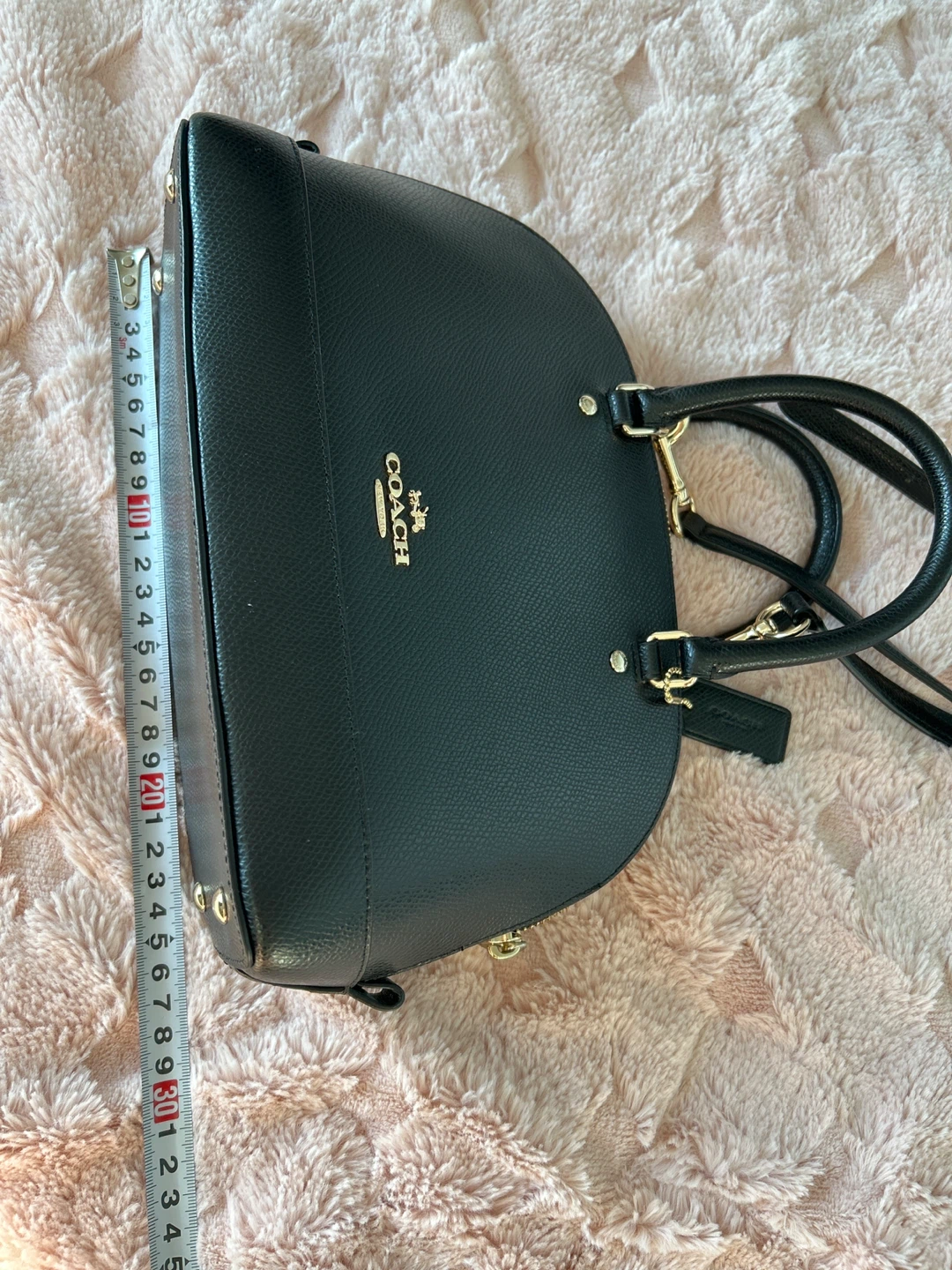 Coach Black Pebble Leather Satchel Bag - photo 2