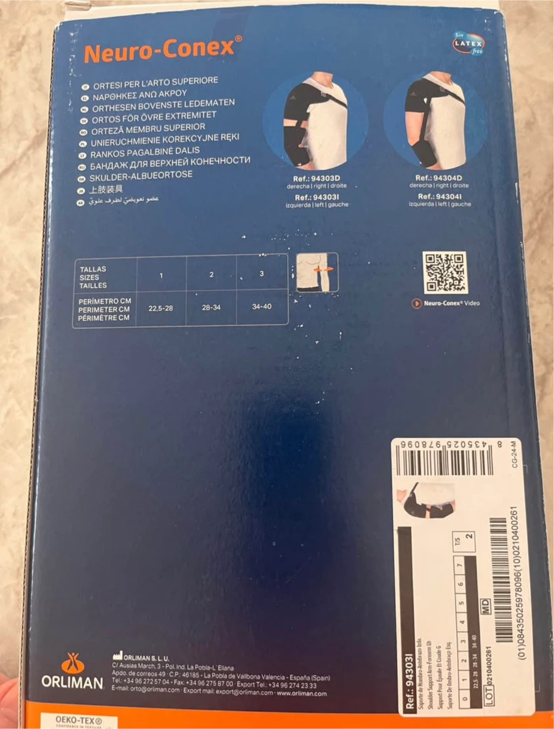 Orliman Neuro-Conex Shoulder Support - photo 2