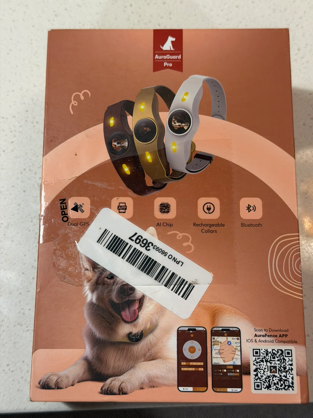 AuraGuard Pro Smart GPS Dog Training Collar - Medium/Large - photo 3