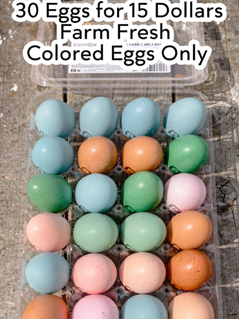 30 Farm Fresh Colored Eggs