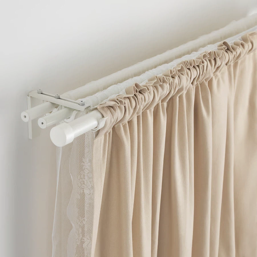 IKEA extendable curtain rods large - photo 3