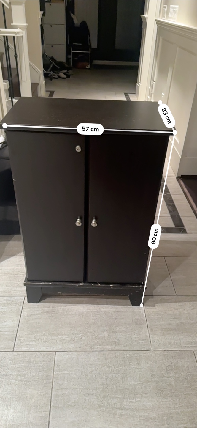 Espresso colored Two-Door Cabinet - photo 3