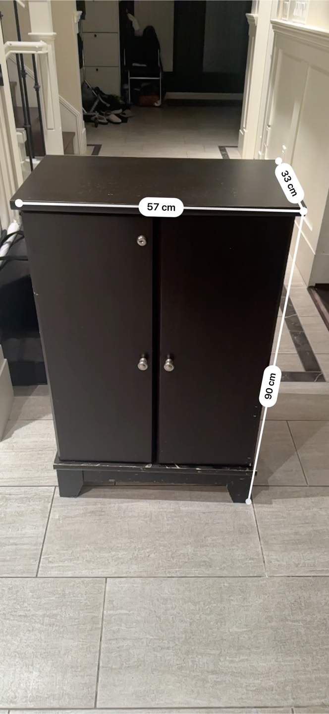 Espresso colored Two-Door Cabinet