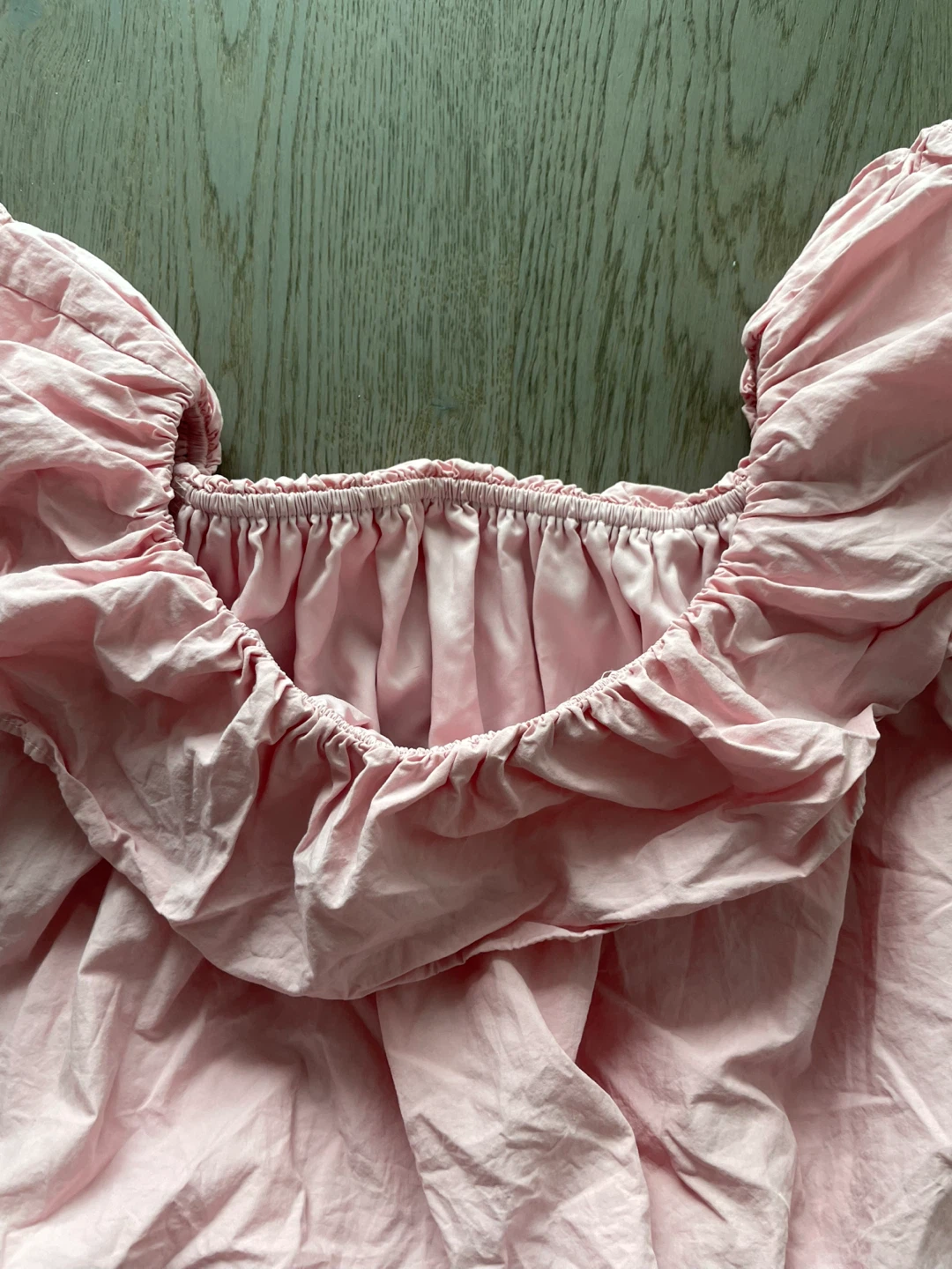 Pink Off-Shoulder Ruffle Crop Top, size M - photo 5