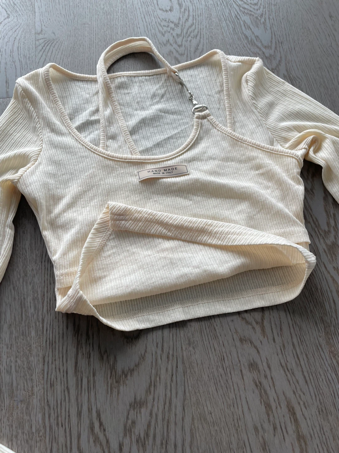 Handmade Long Sleeve Crop Top, size small - photo 3