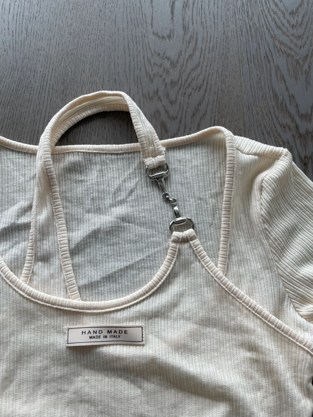 Handmade Long Sleeve Crop Top, size small - photo 5