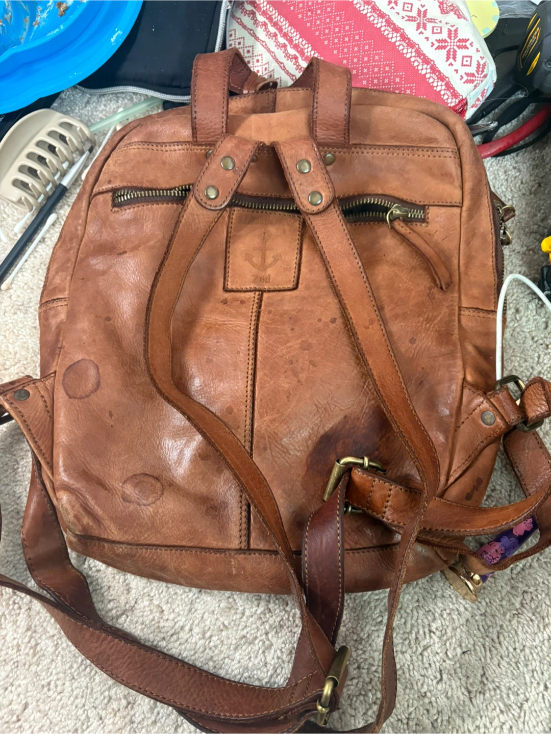 Harbour 2nd distressed leather backpack - photo 3