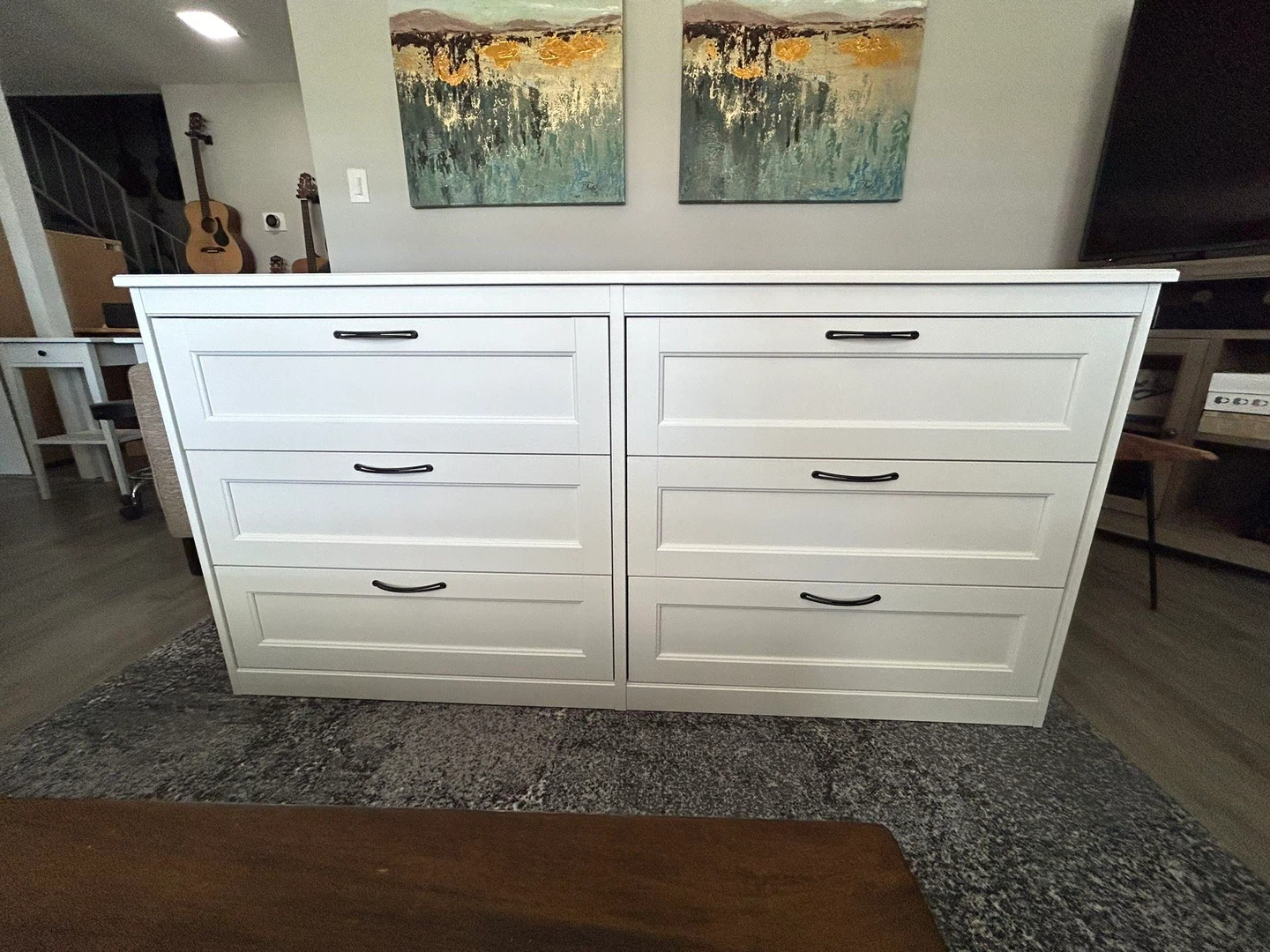 IKEA dresser white with 6 drawers SONGESAND