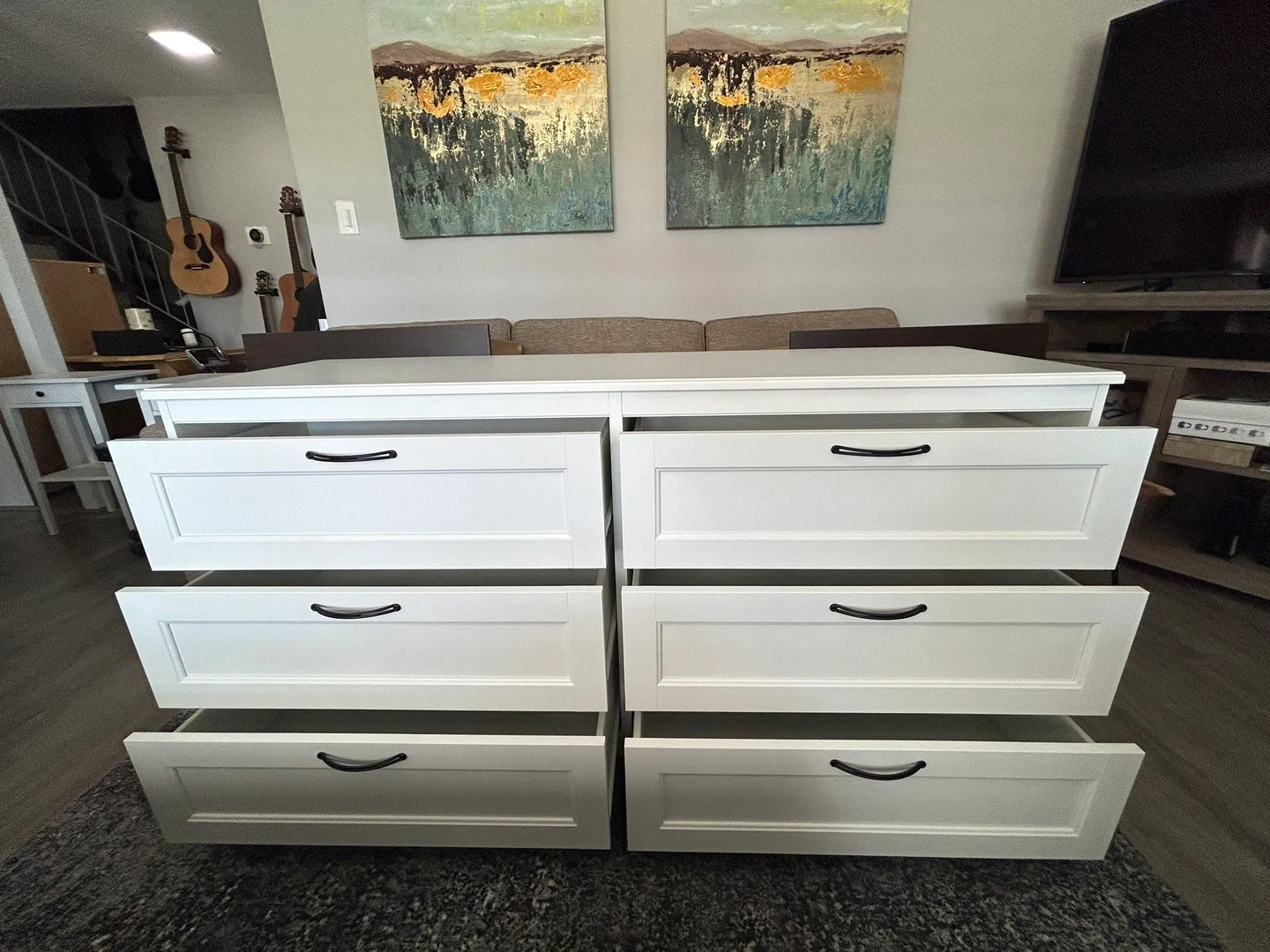 IKEA dresser white with 6 drawers SONGESAND - photo 3