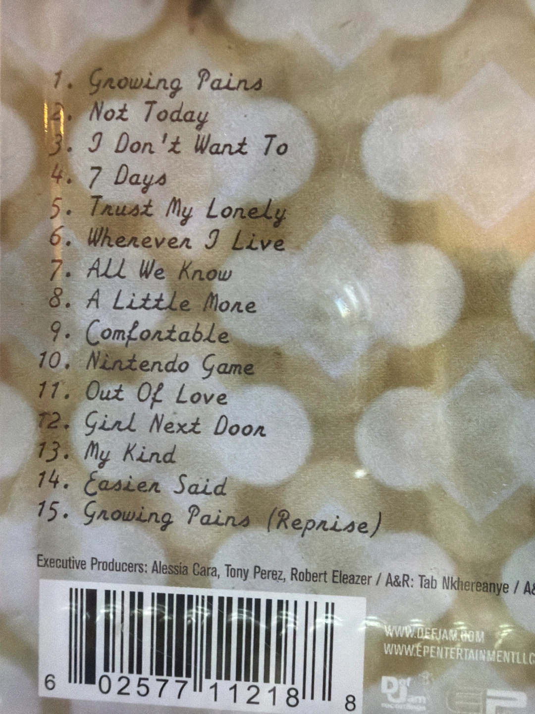 BN Alessia Cara The Pains of Growing CD - photo 5