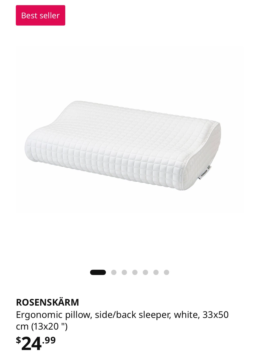 [LAST CHANCE - 2 DAYS LEFT] 2 IKEA Ergonomic Memory Foam Pillows - photo 3