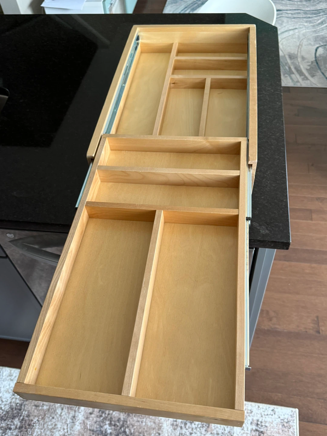 Wooden drawer organizer with dividers - photo 2
