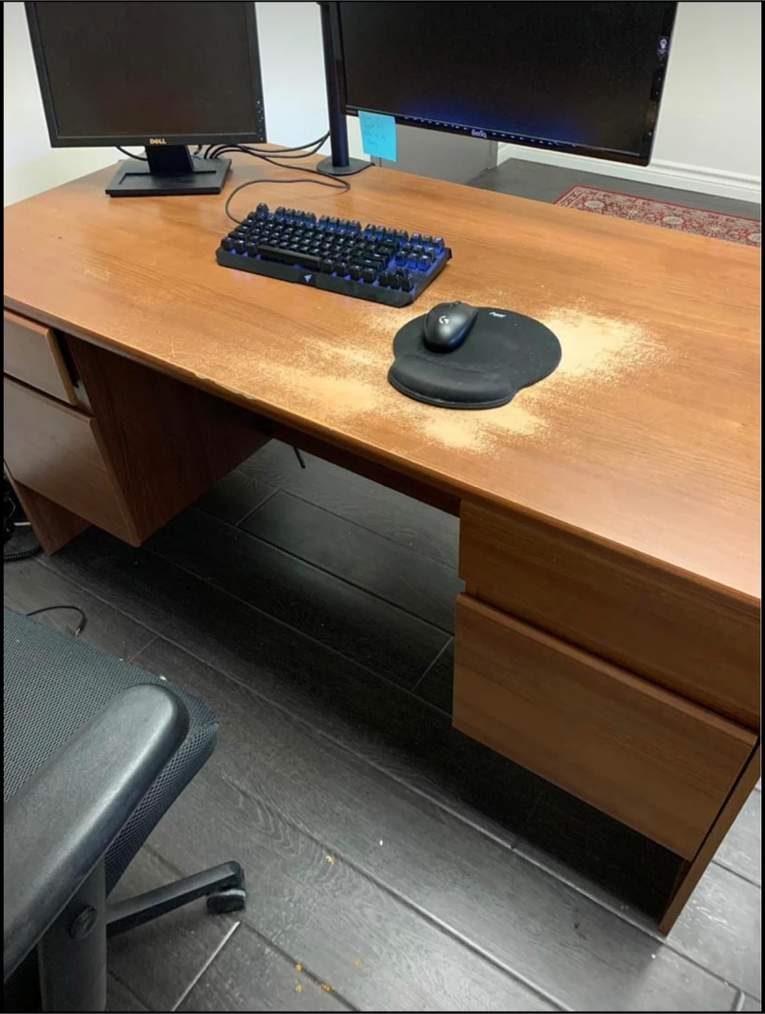 [MOVING SALE] Large Executive Office Desk with Drawers - photo 2