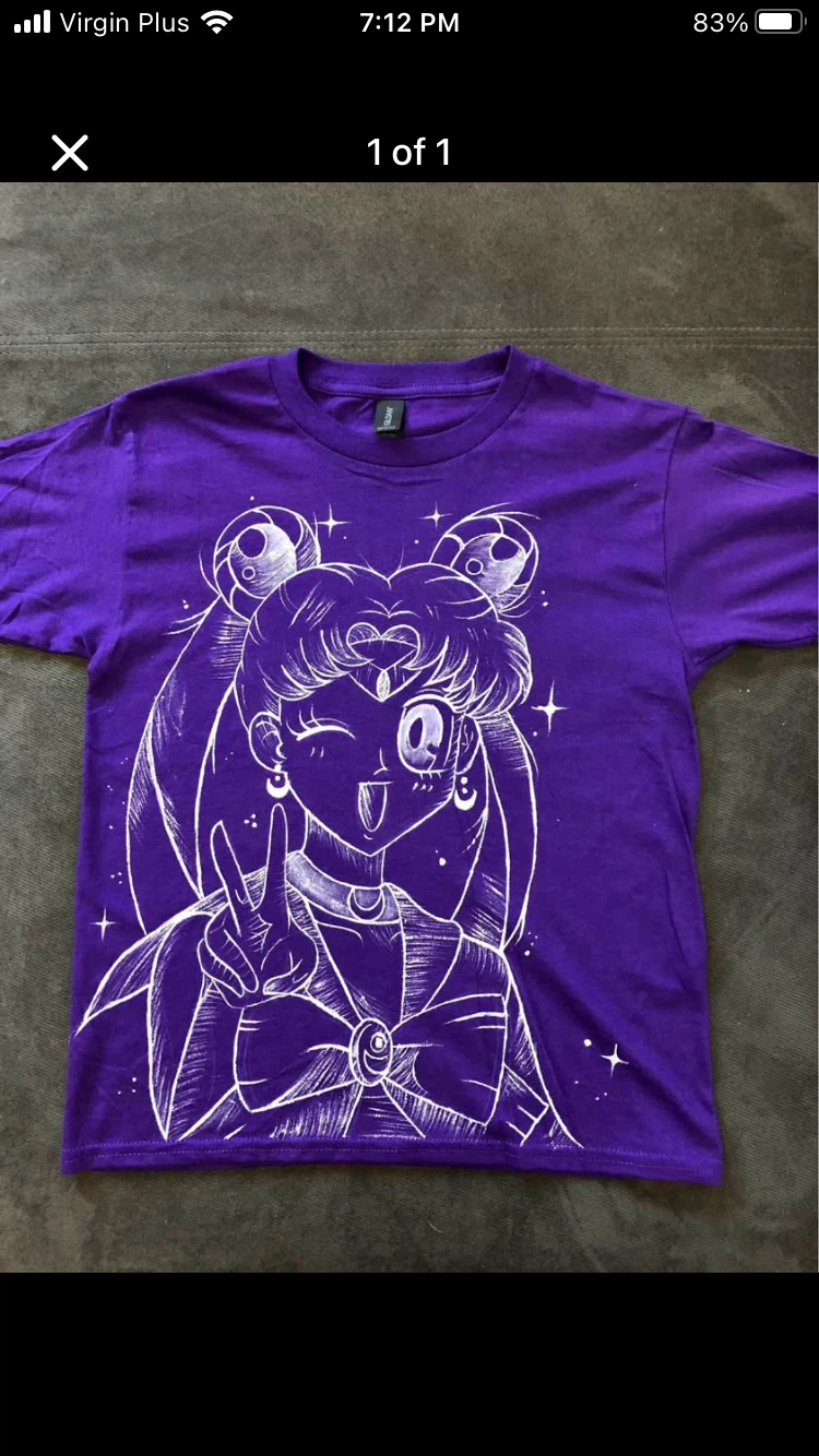 Sailor Moon hand painted T-Shirt