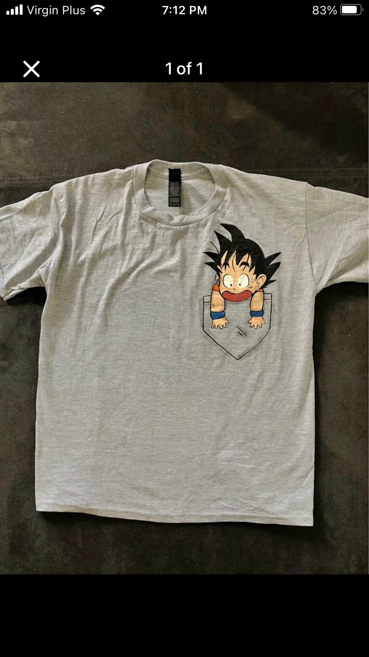 Goku Pocket hand painted