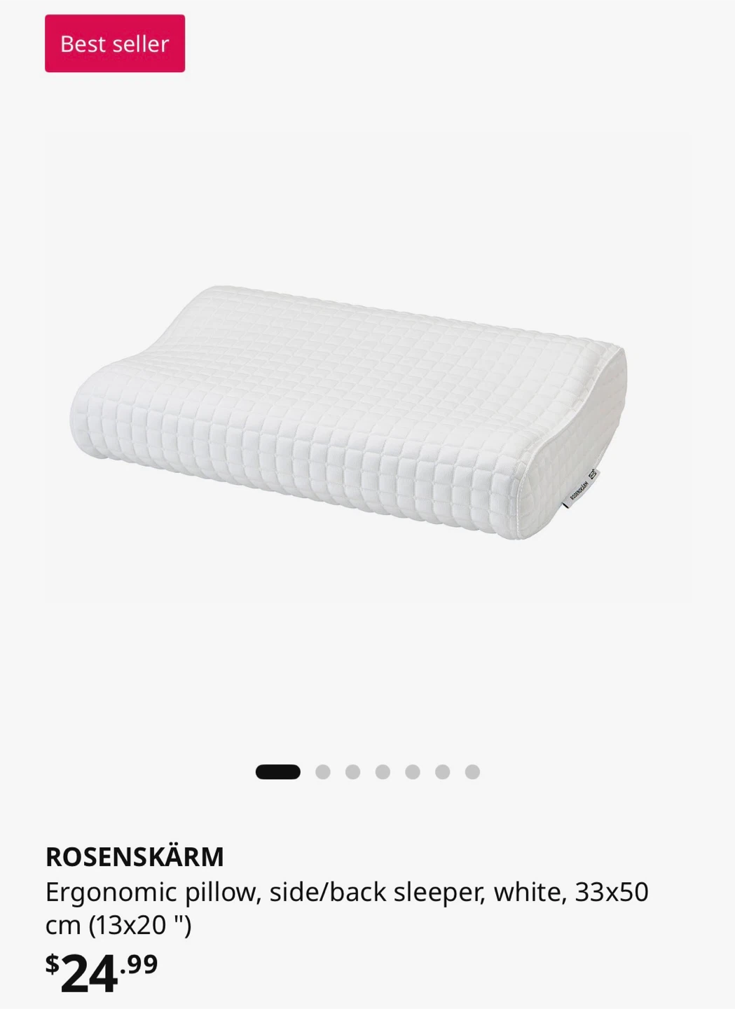 [LAST CHANCE - 2 DAYS LEFT] 2 IKEA Ergonomic Memory Foam Pillows - photo 3