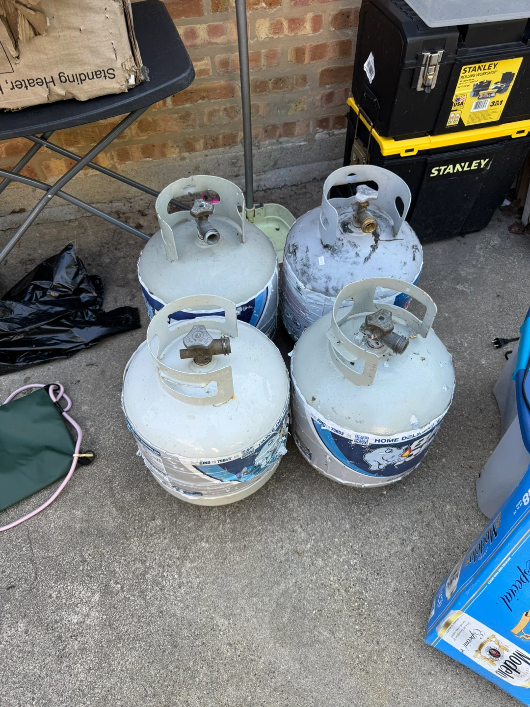 Set of 4 Propane Tanks