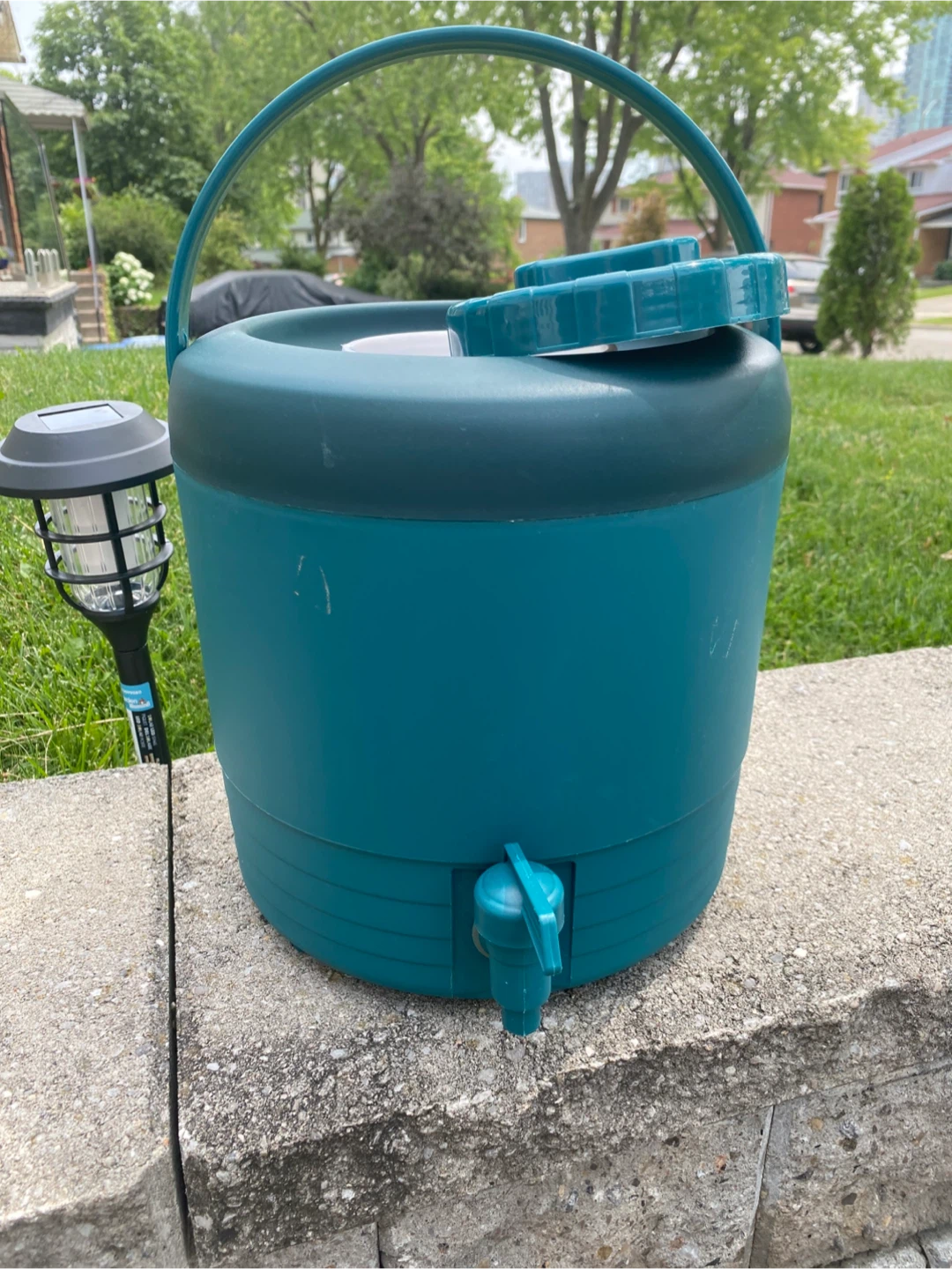 Teal Water Cooler Dispenser with Spigot
