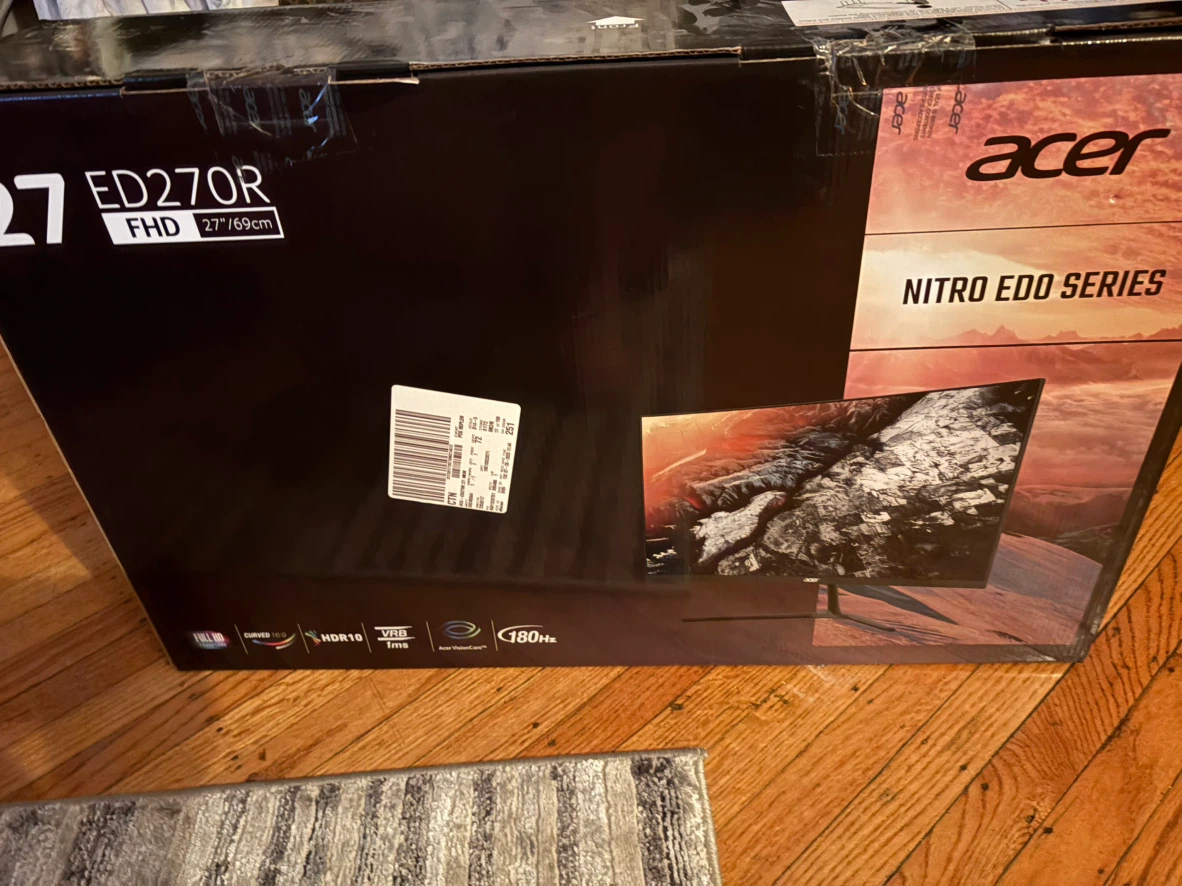 Acer Nitro ED270R FHD 27" Curved Gaming Monitor