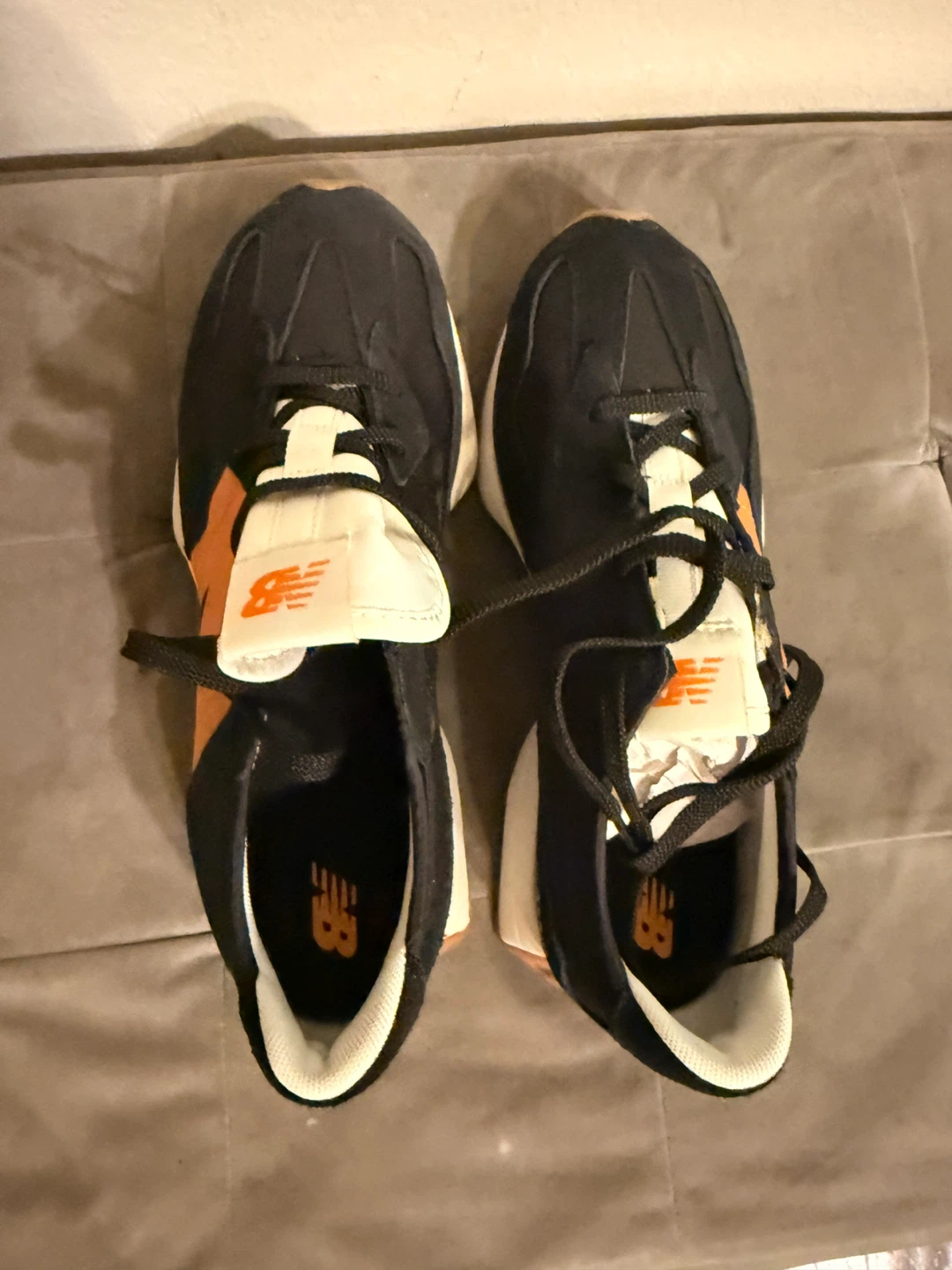 New Balance 327 Shoes - Black Orange - photo 3
