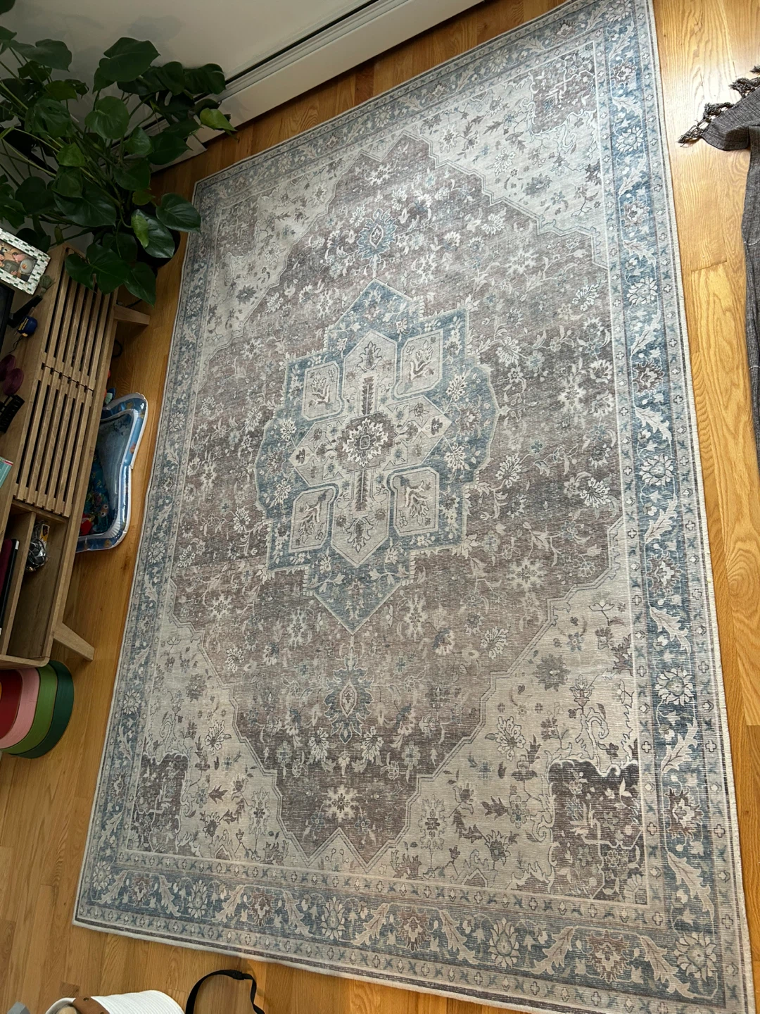Tumble Washable Area Rug with Rug Pad 6x9’ ft - photo 2