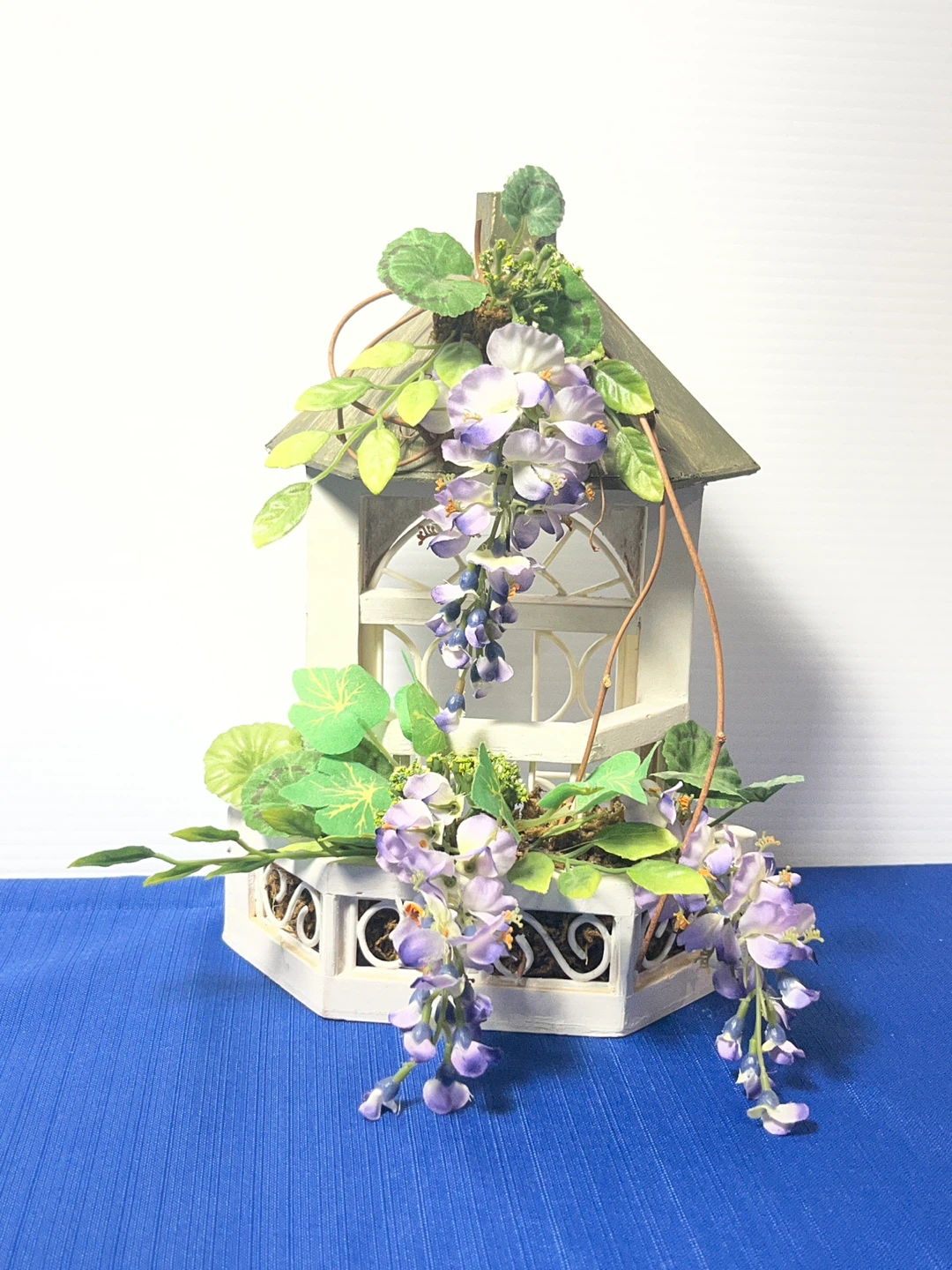Coordinated Purple Floral Tea Set & Cottagecore Decor Bundle - photo 4