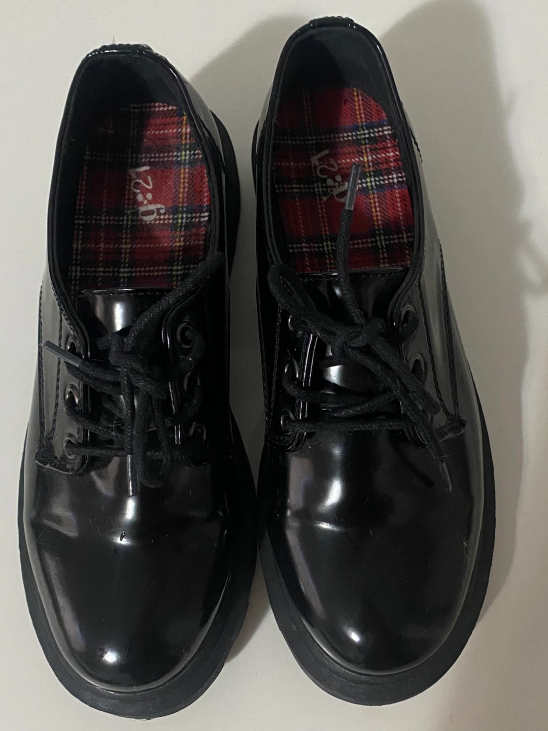 N21 Black Patent Lace-Up Derby Shoes