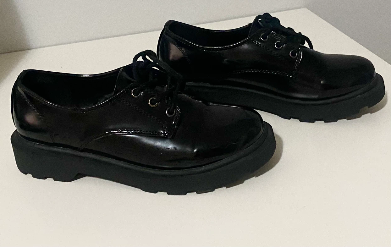 N21 Black Patent Lace-Up Derby Shoes - photo 3