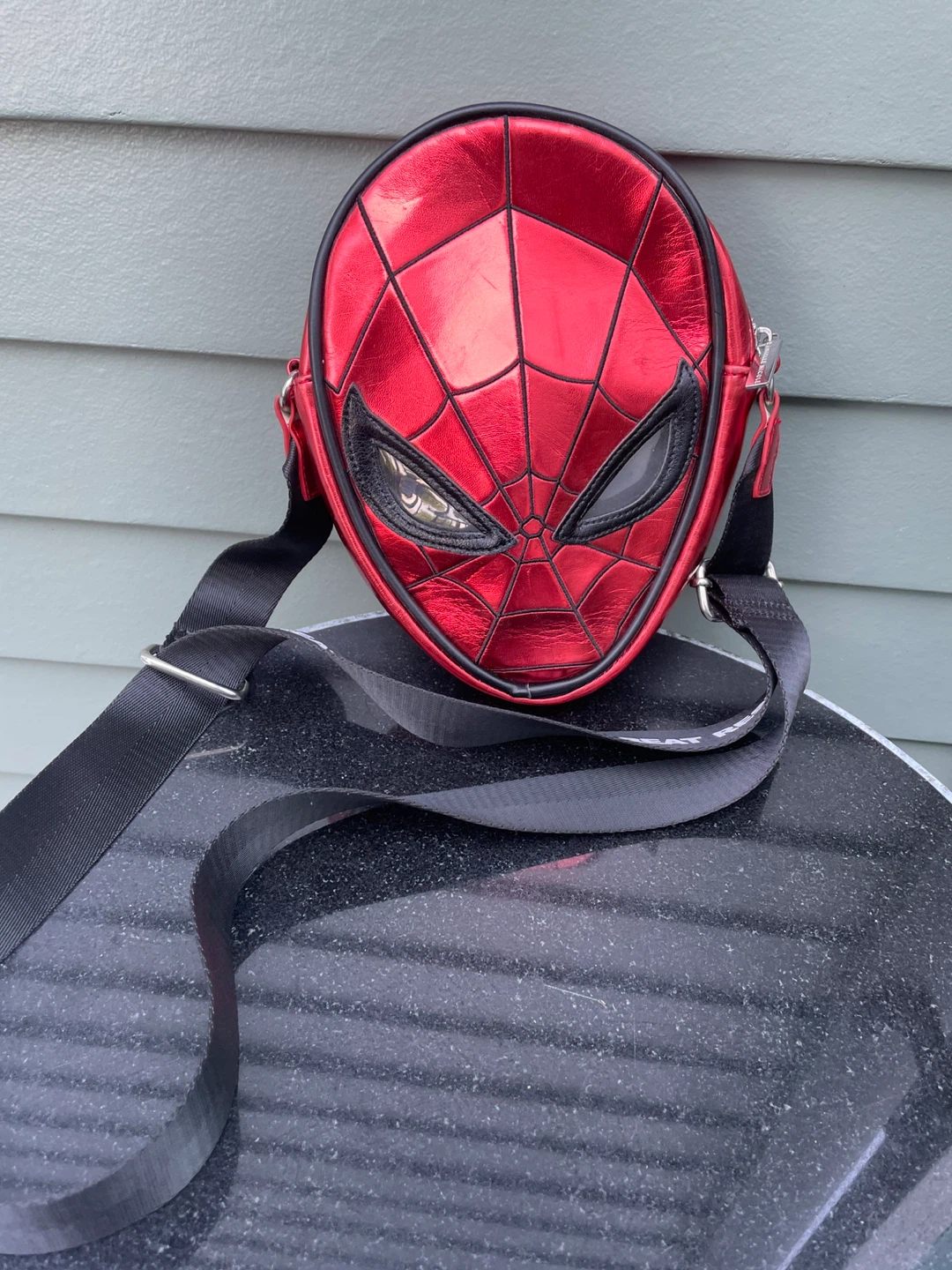 Danielle Nicole Marvel Spiderman Face Crossbody Bag