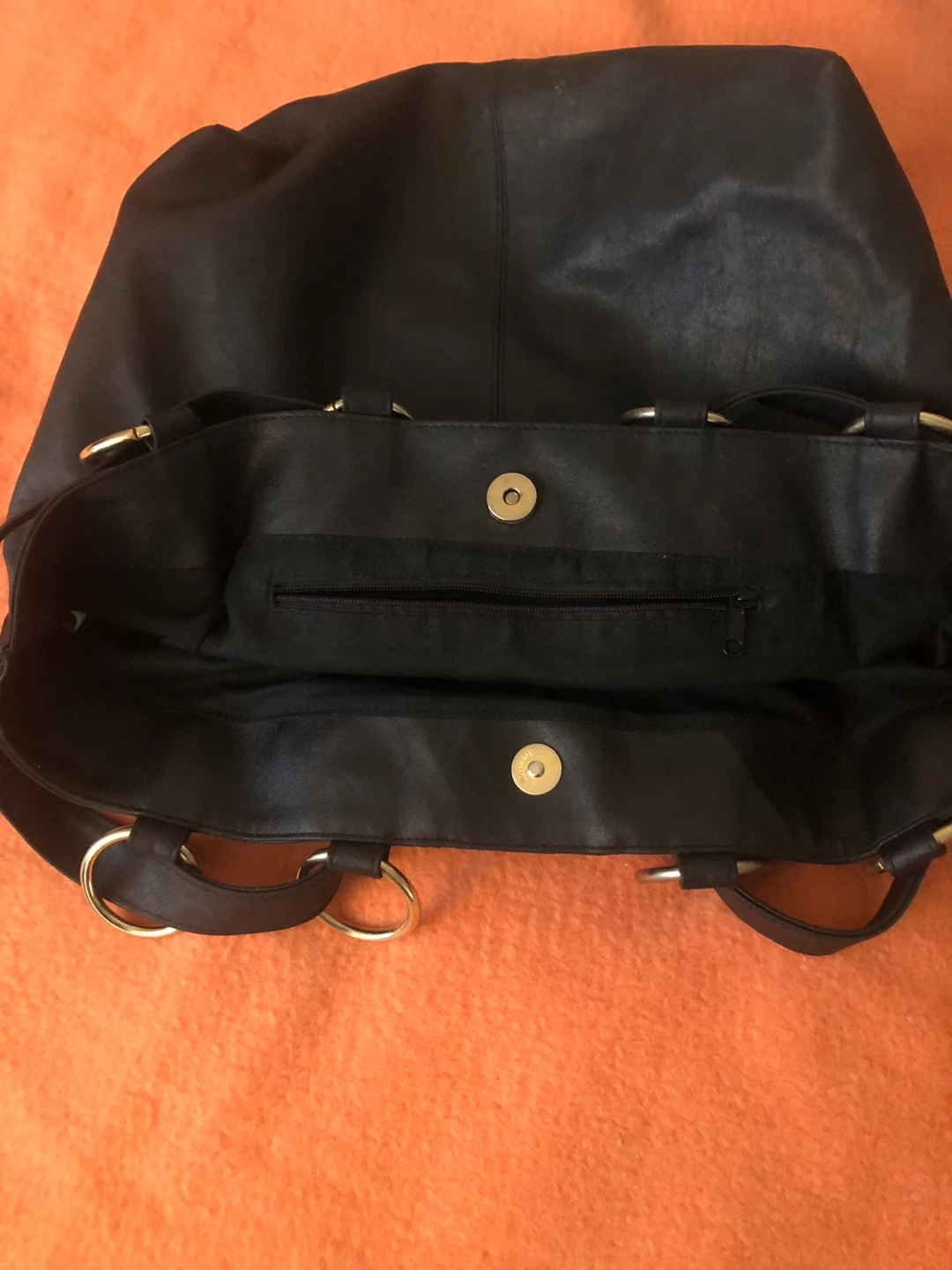 Faux leather hand bag - photo 2
