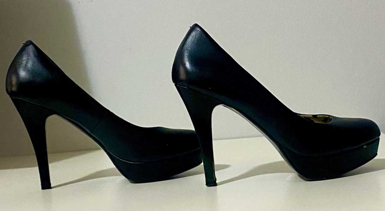 Black Platform Stiletto Heels - photo 4