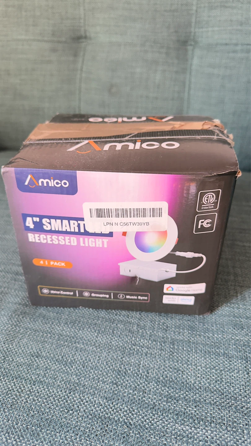 Amico 4" Smart Recessed Light - 4 Pack