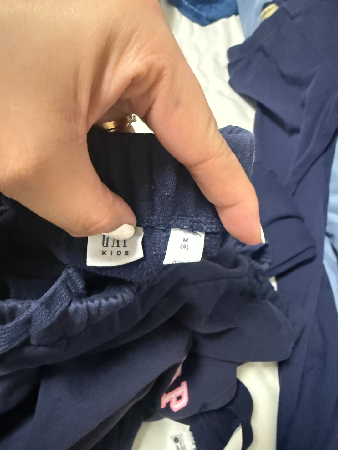 Gap Kids Navy Blue Sweatpants Size M (8) - photo 4