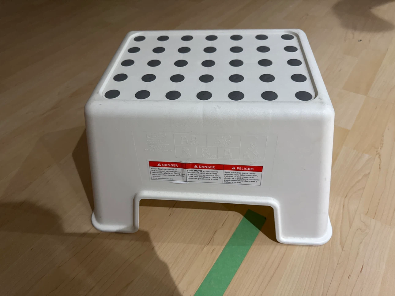 White Plastic Step Stool