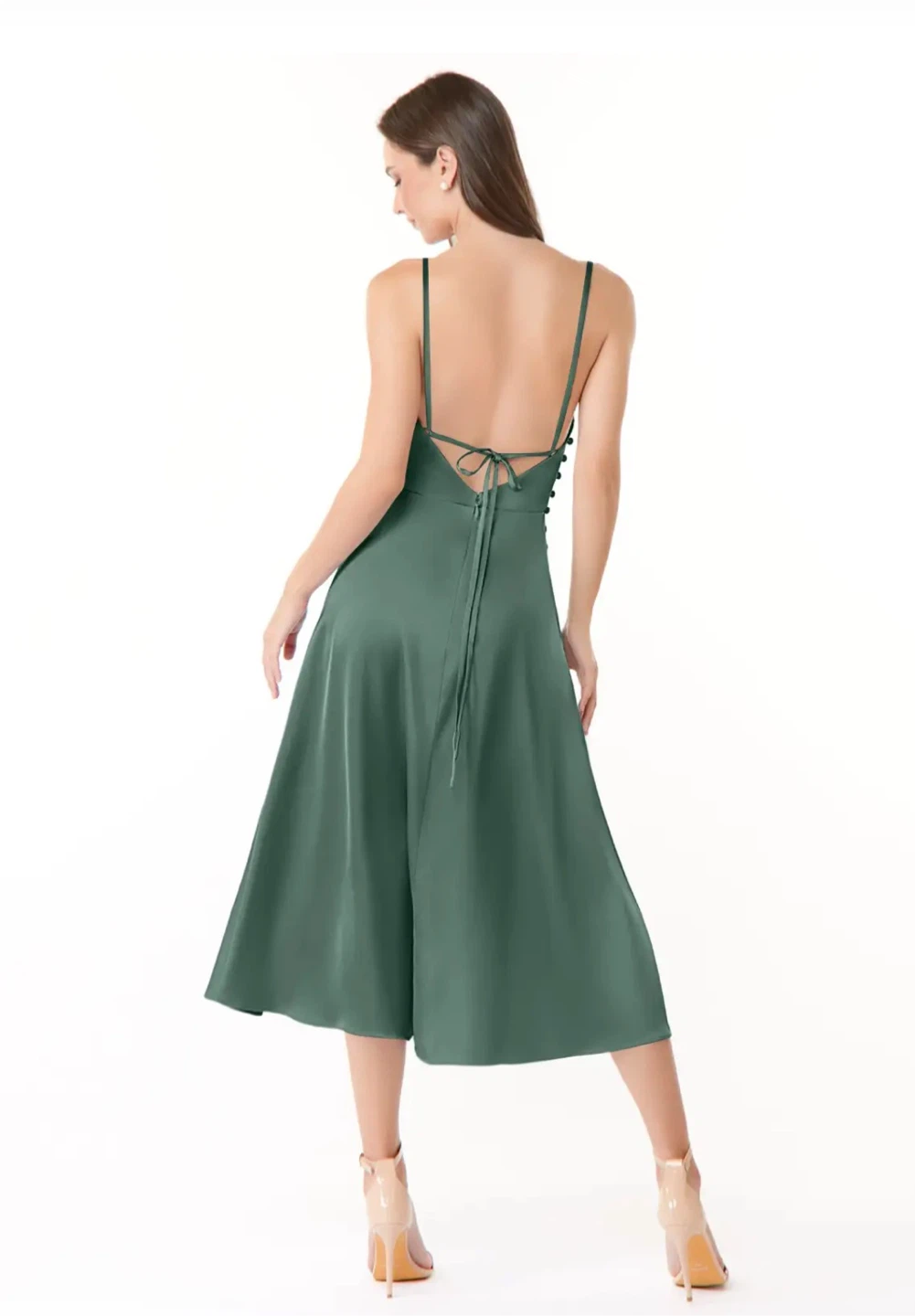 Azazie Sage Green Maxi Dress - photo 2