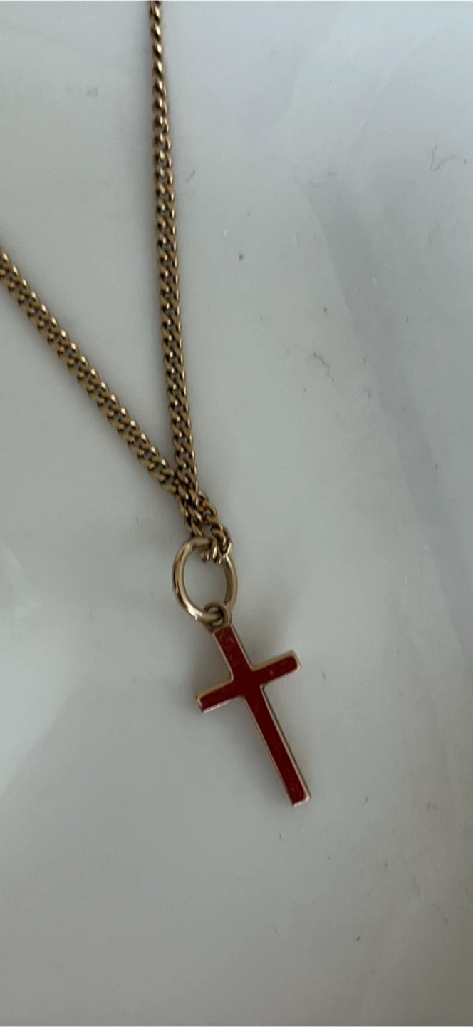Gold 10K Cross Necklace - photo 2