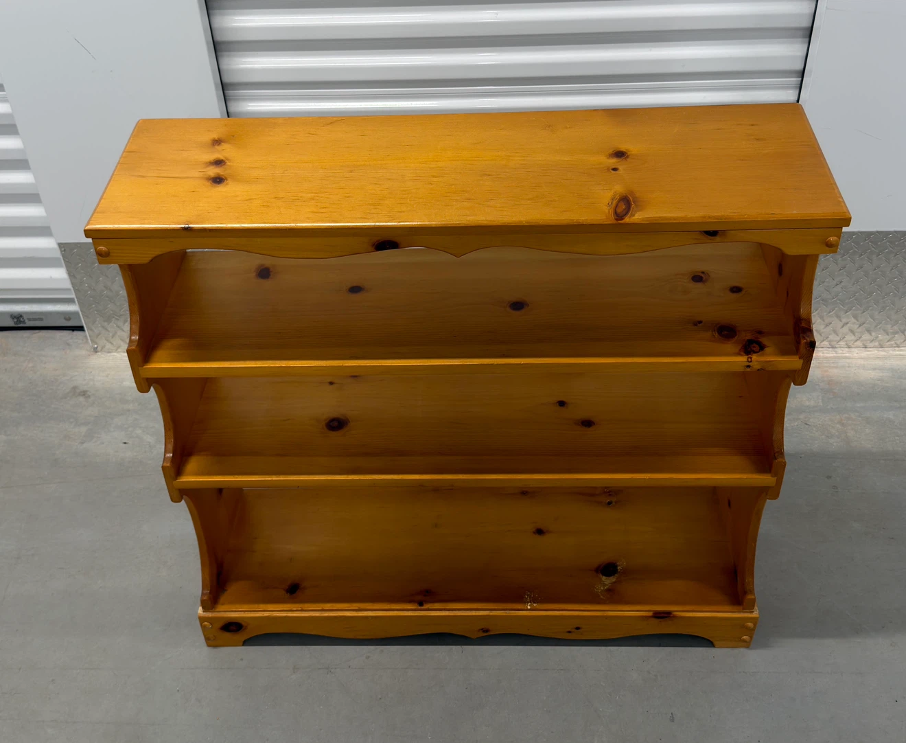 Solid Wood 3-Tier Bookshelf Display Shelf Storage Unit - photo 2