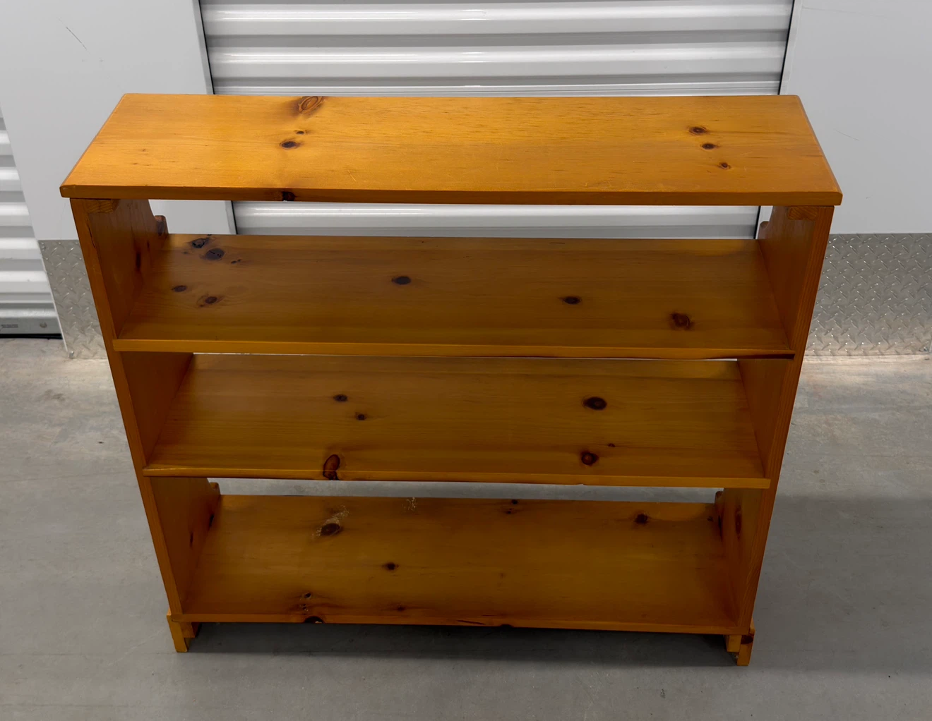 Solid Wood 3-Tier Bookshelf Display Shelf Storage Unit - photo 5